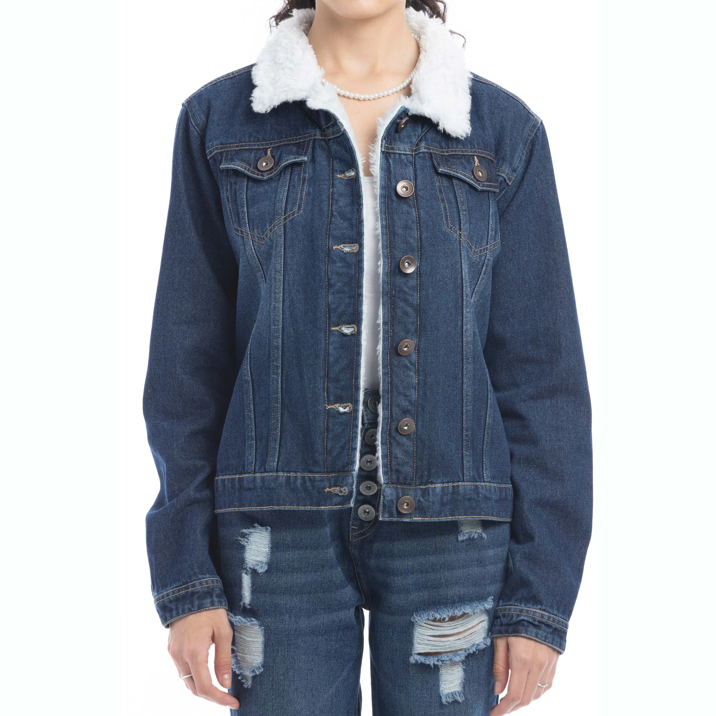 Addilyn Fleece Lined Denim Jacket