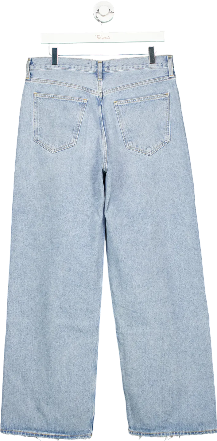 Agolde Light Blue Low Rise Baggy Jeans UK 32