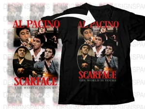 Al Pacino Scarface The World Is Yours Png Digital Download