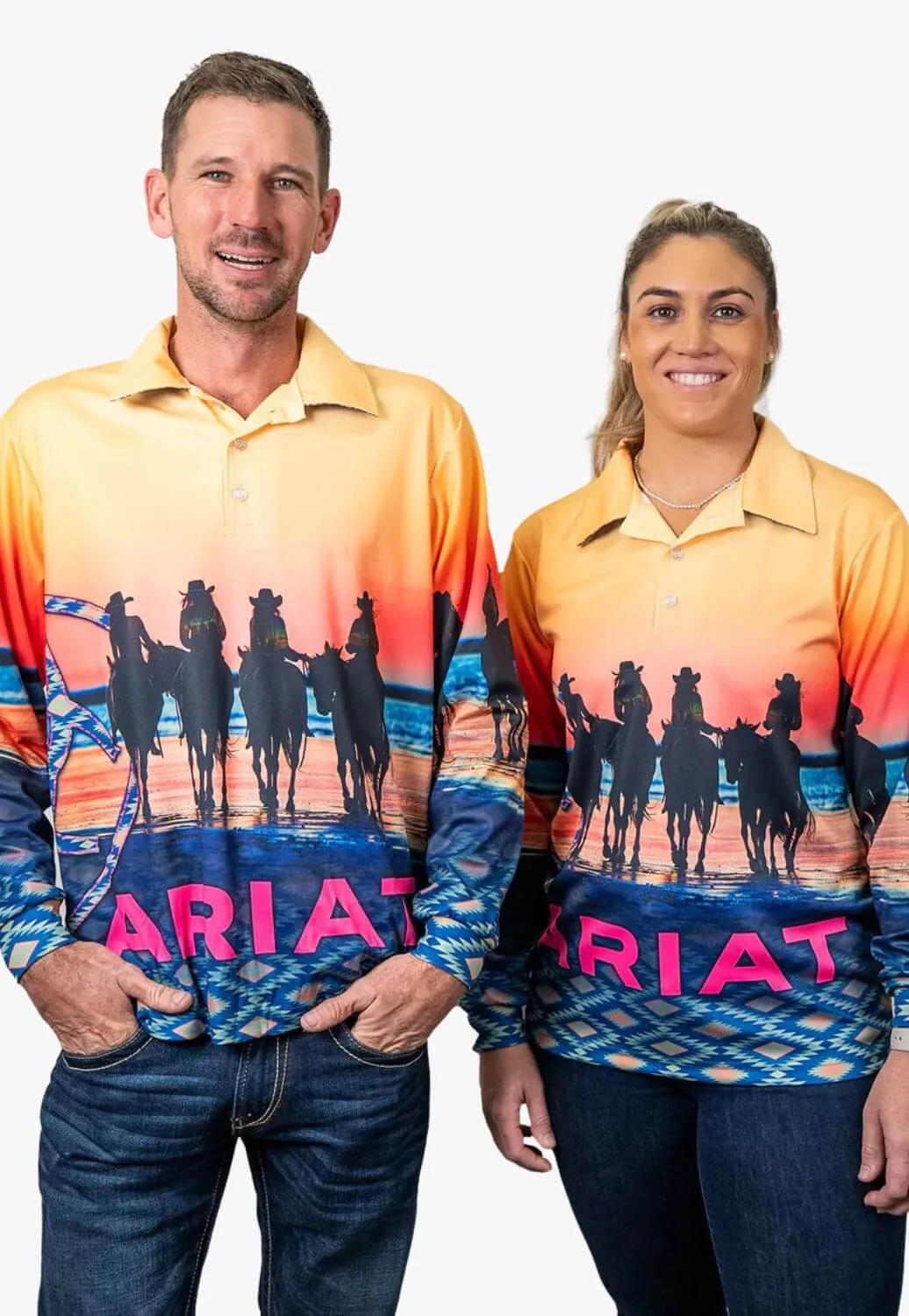 Ariat Adults Coastal Cowgirl Fishing Shirt