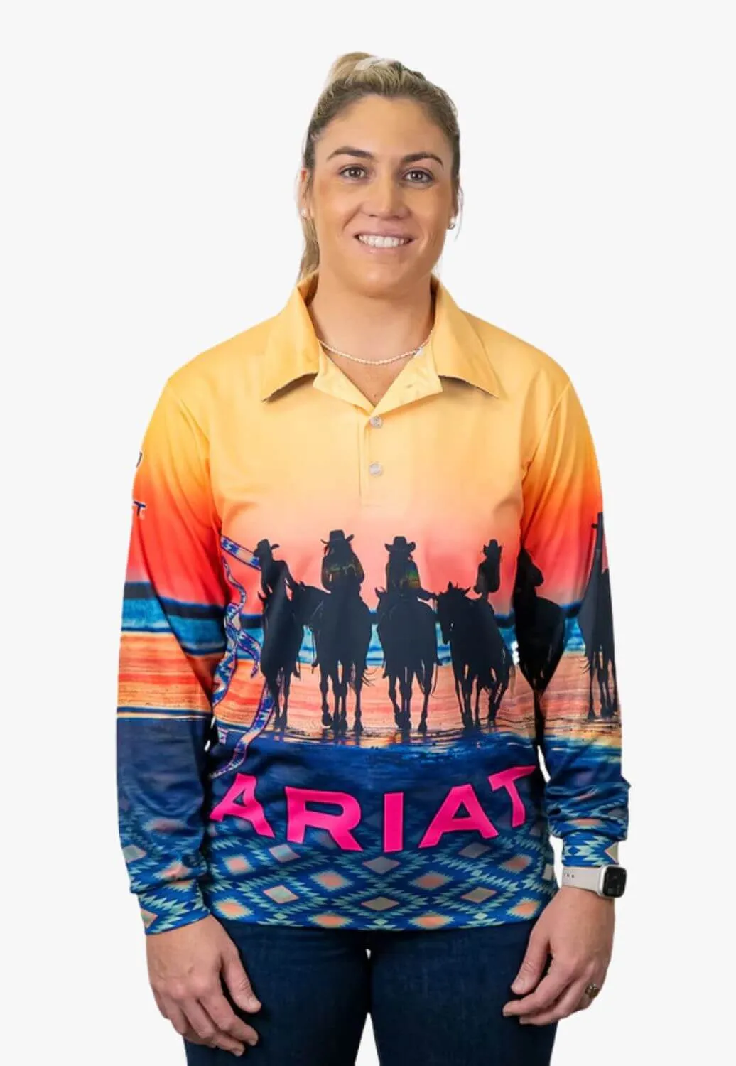 Ariat Adults Coastal Cowgirl Fishing Shirt