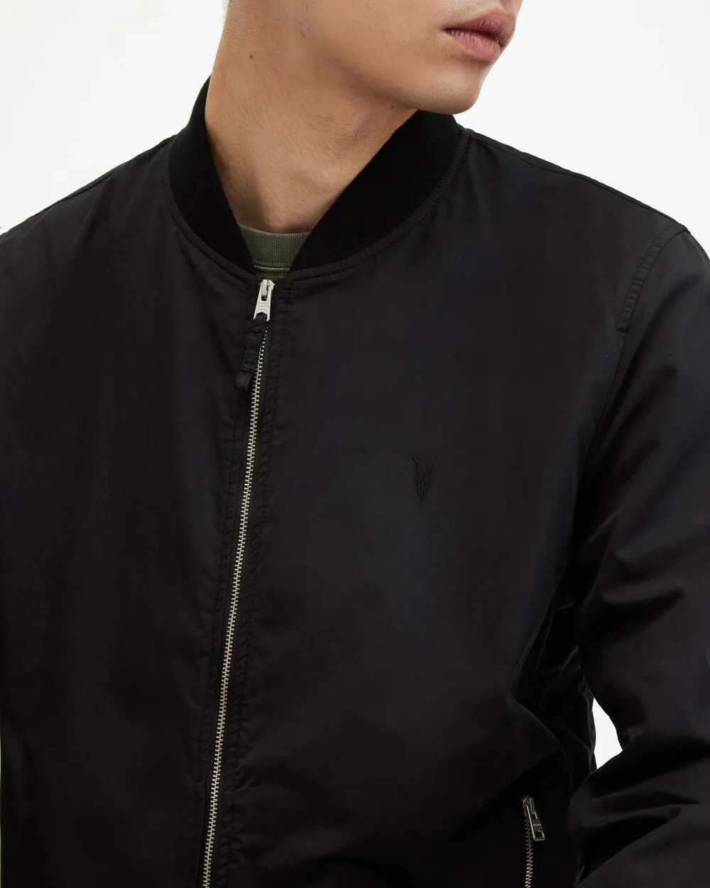 Bassett AllSaints bomber jacket, black