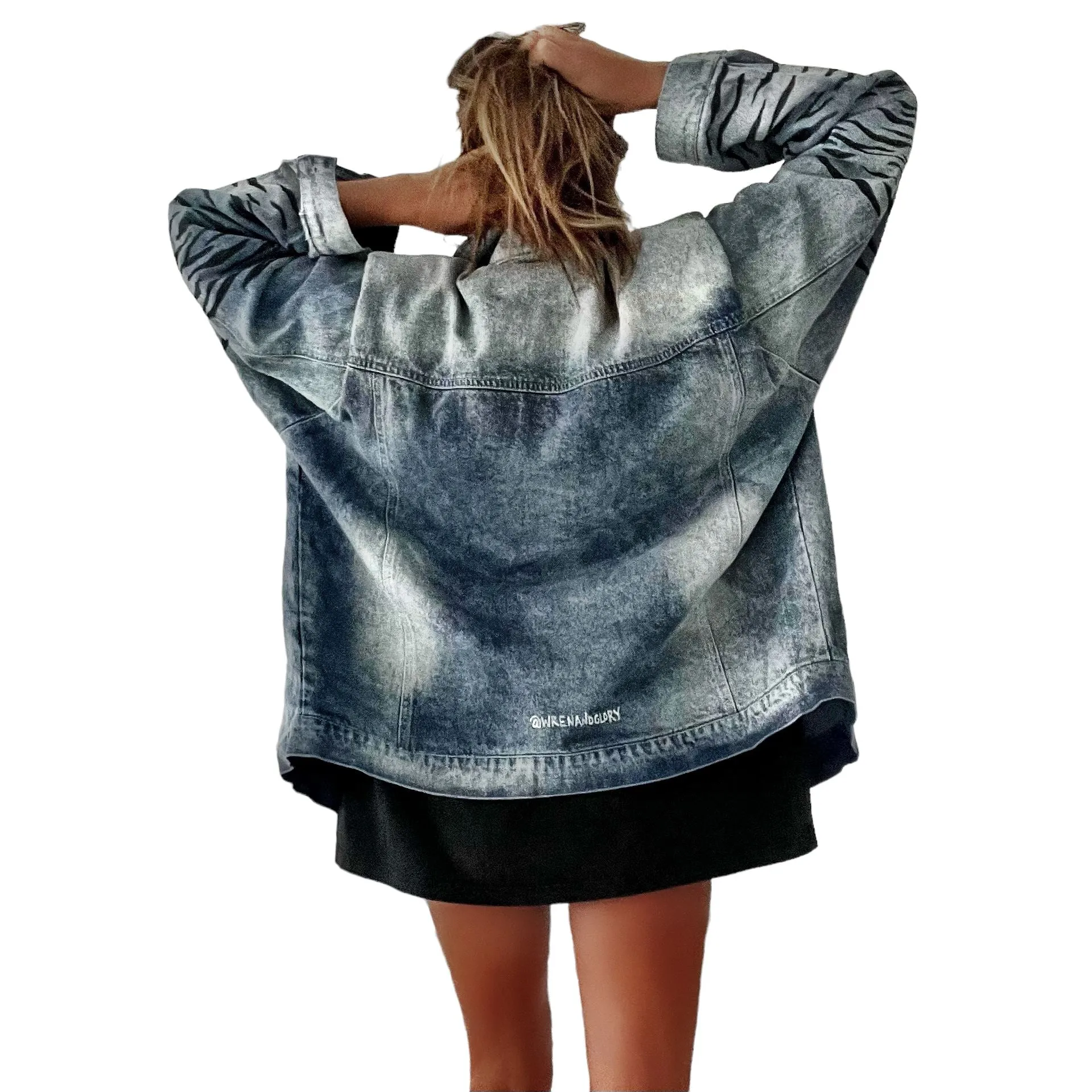 'Beyond Zebra' Denim Jacket