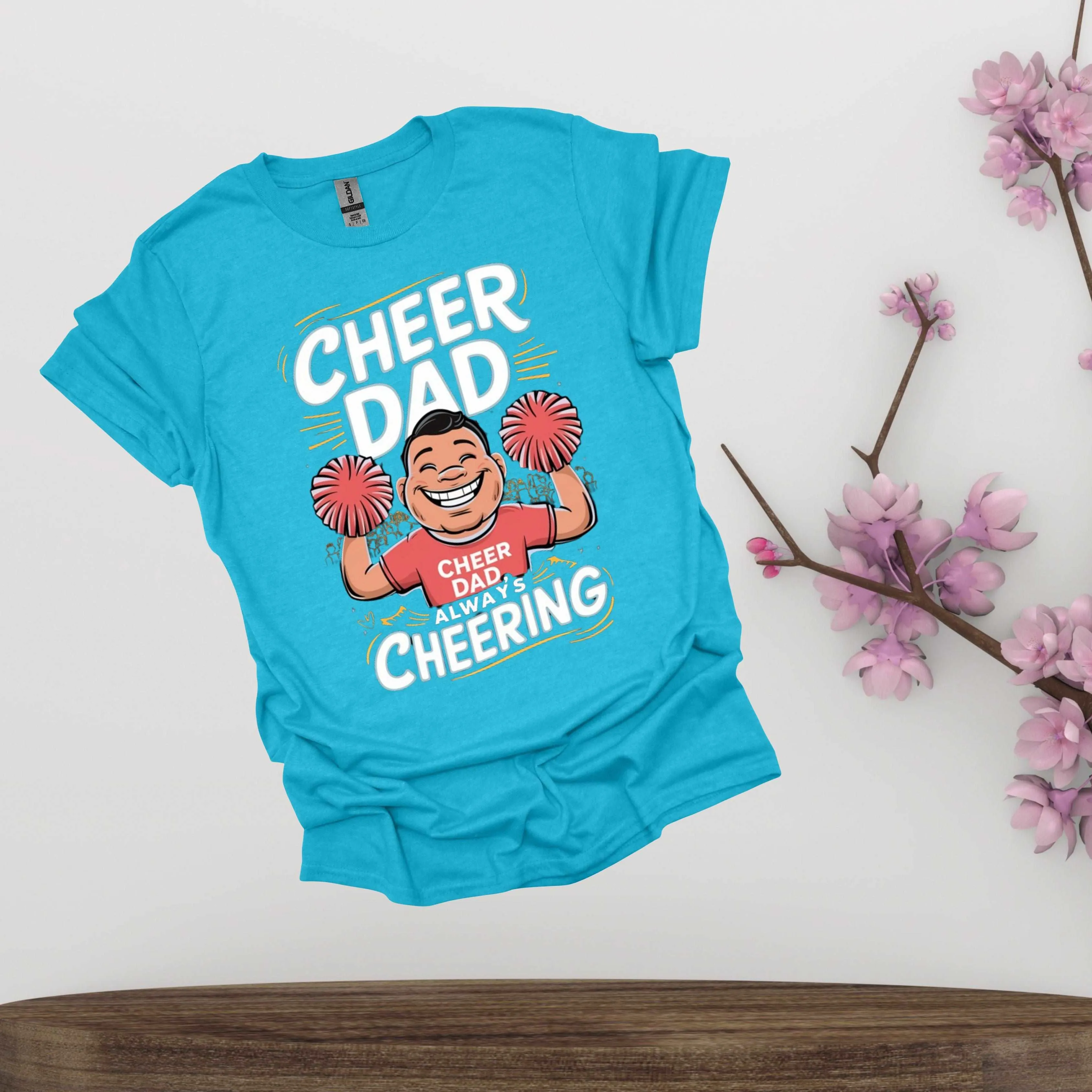 Cheer Dad Shirt - Fathers Always Cheering