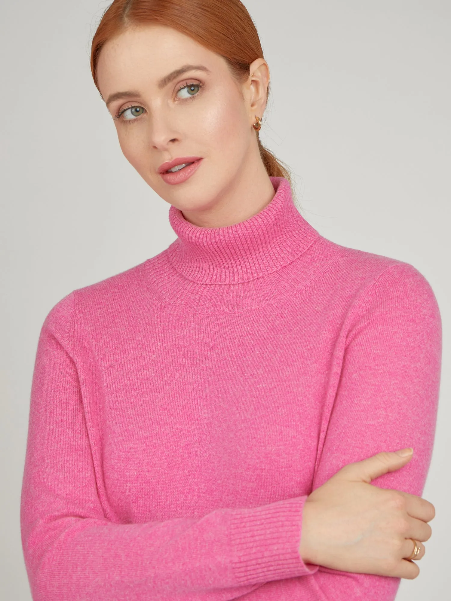 Core Standard 100% Cashmere Roll Neck Jumper