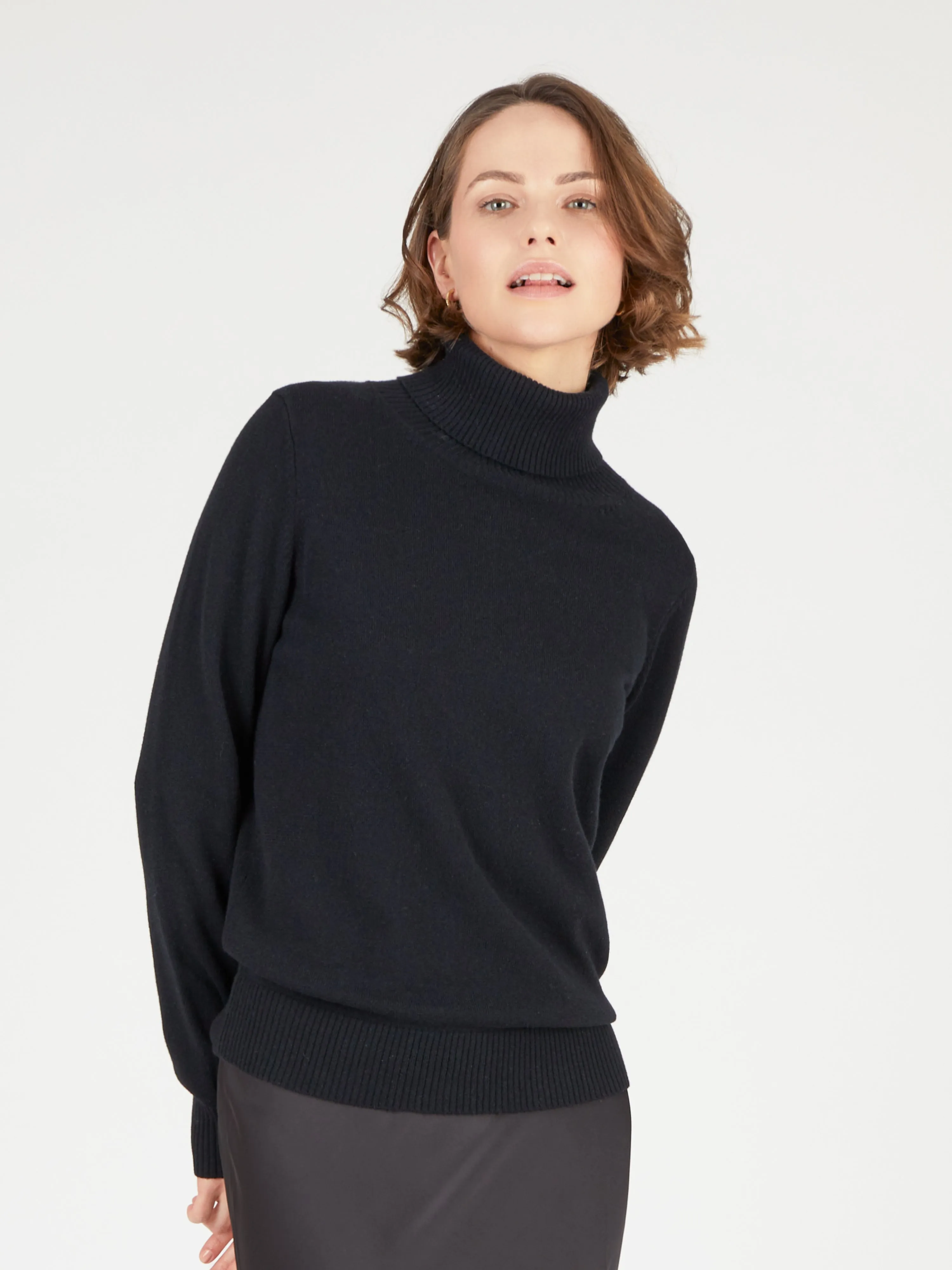 Core Standard 100% Cashmere Roll Neck Jumper