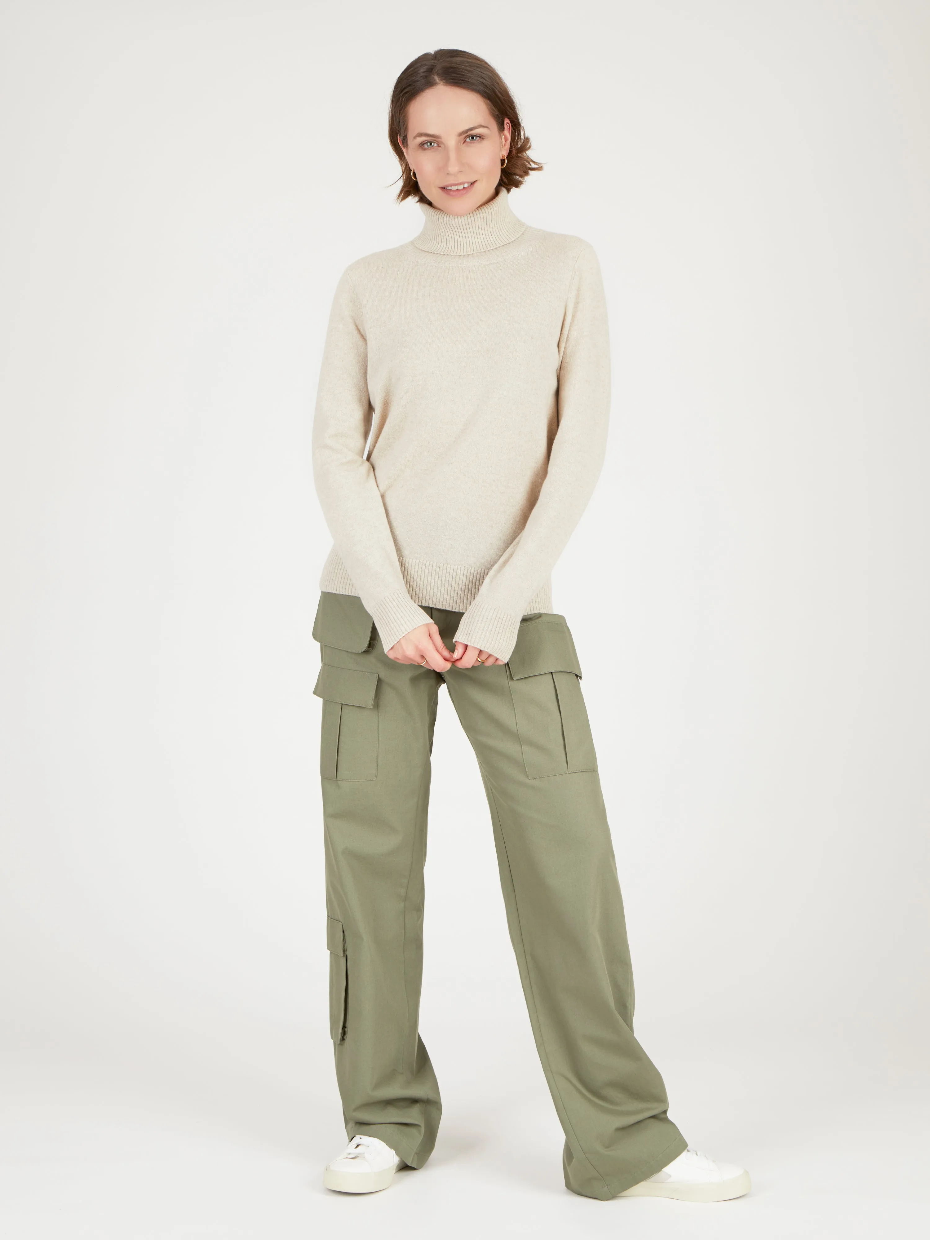 Core Standard 100% Cashmere Roll Neck Jumper