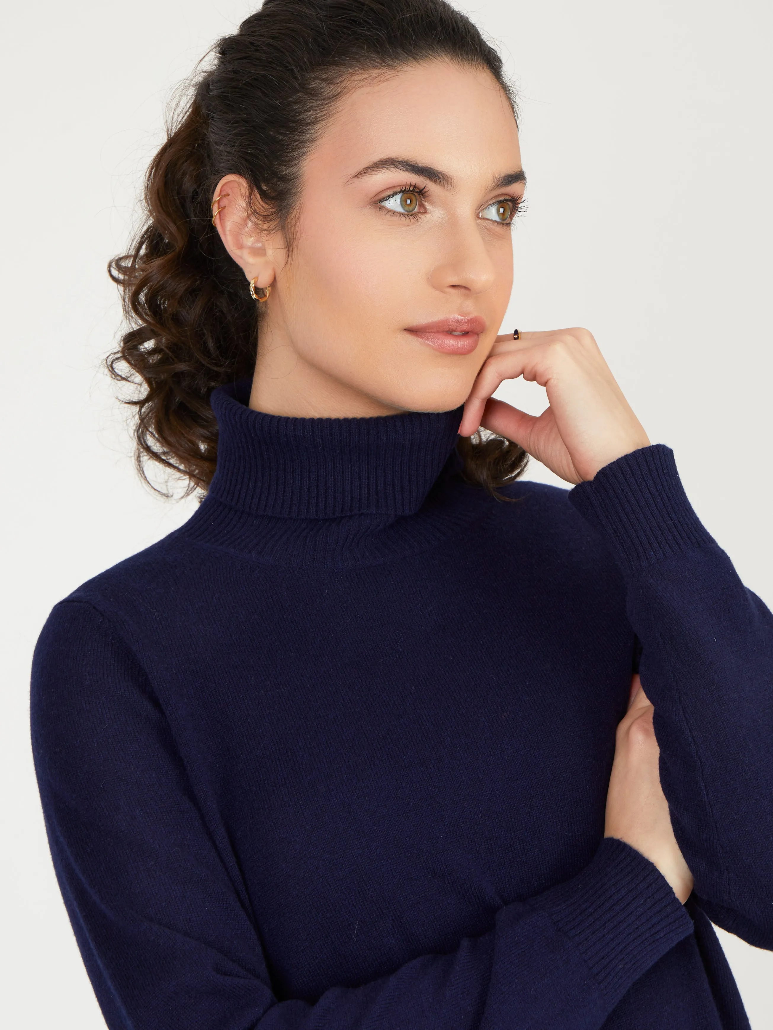 Core Standard 100% Cashmere Roll Neck Jumper