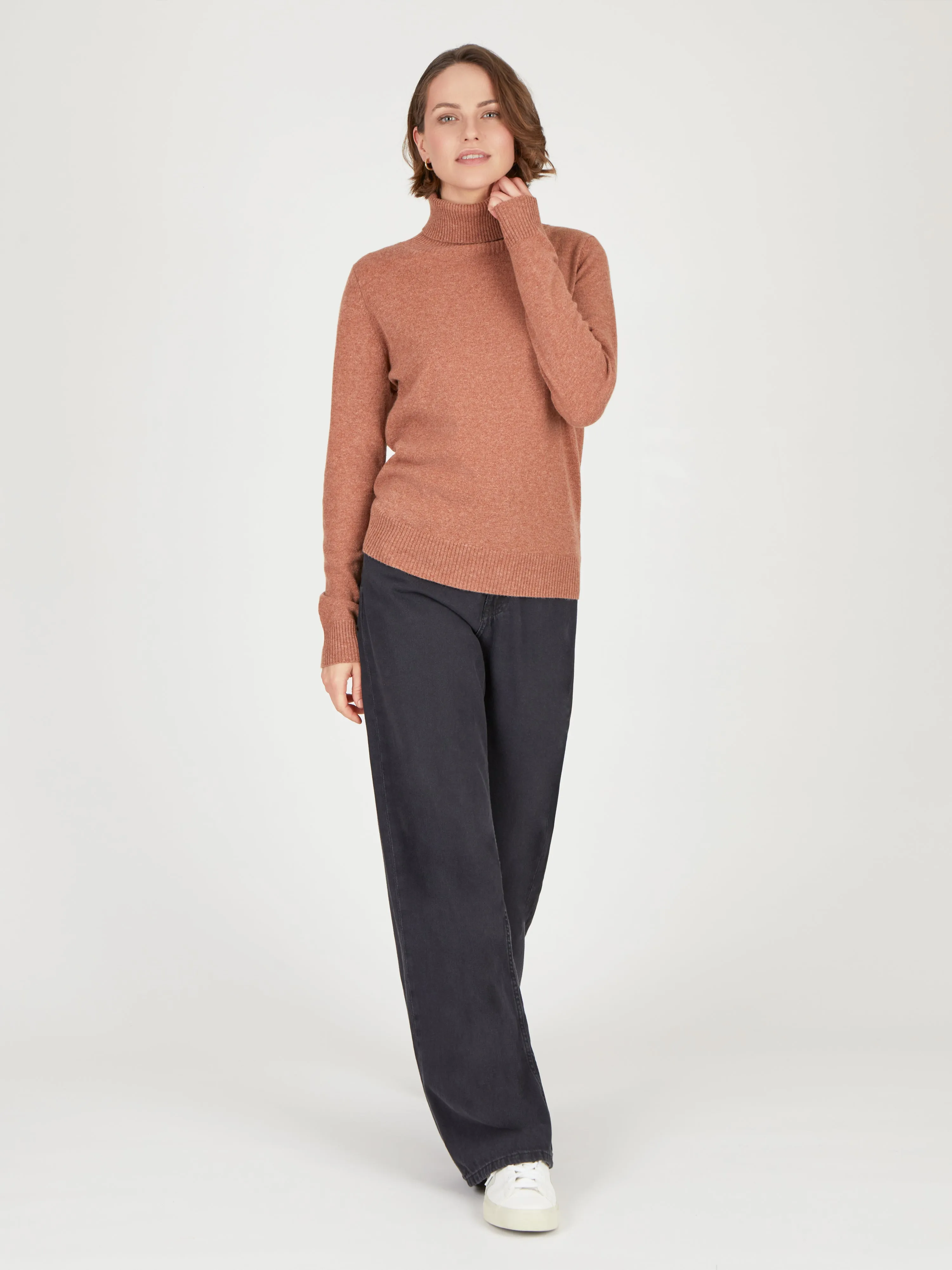 Core Standard 100% Cashmere Roll Neck Jumper