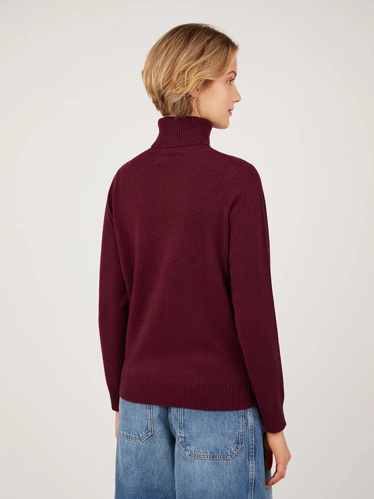 Core Standard 100% Cashmere Roll Neck Jumper