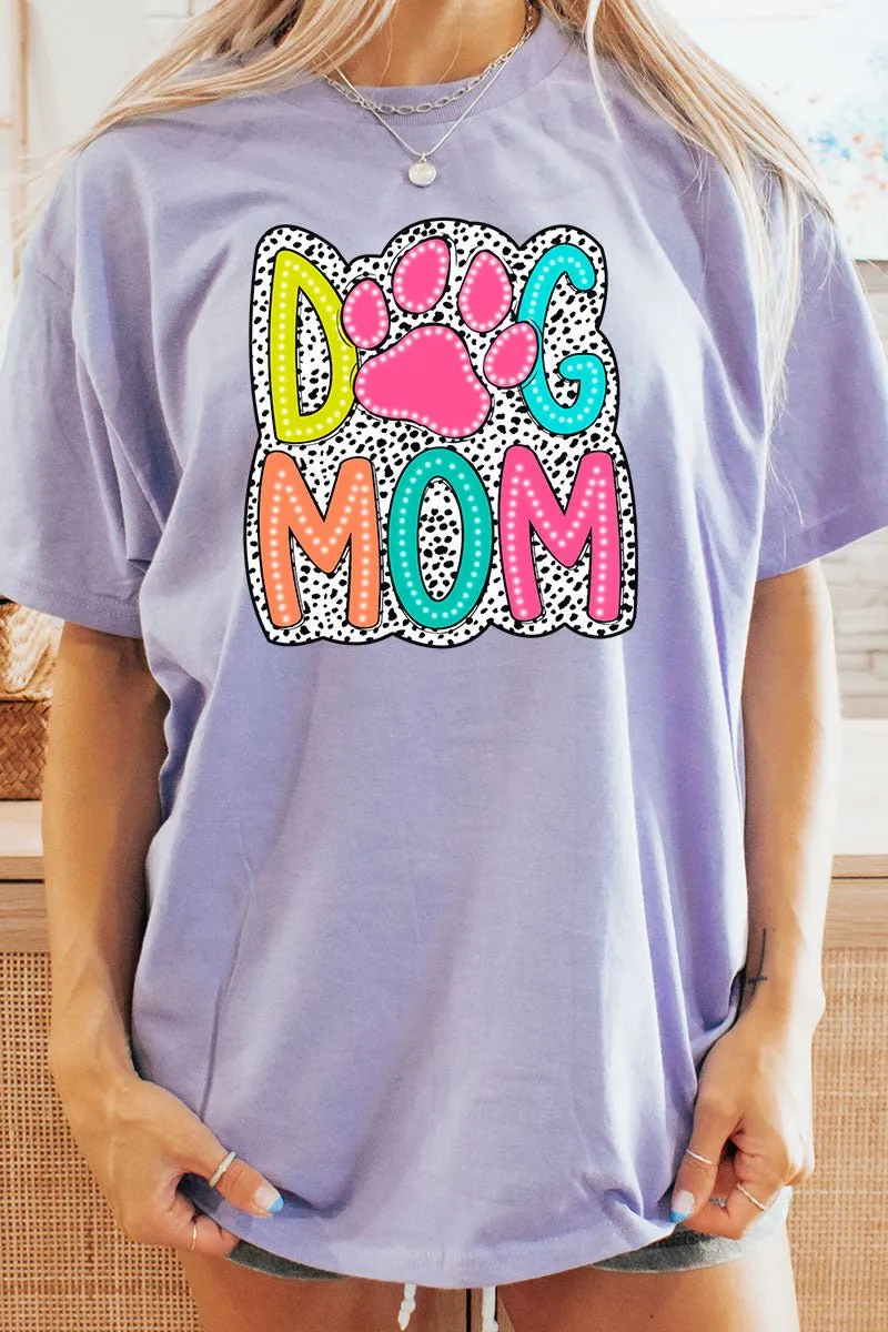 Dalmatian Dots Dog Mom Short Sleeve Relaxed Fit T-Shirt