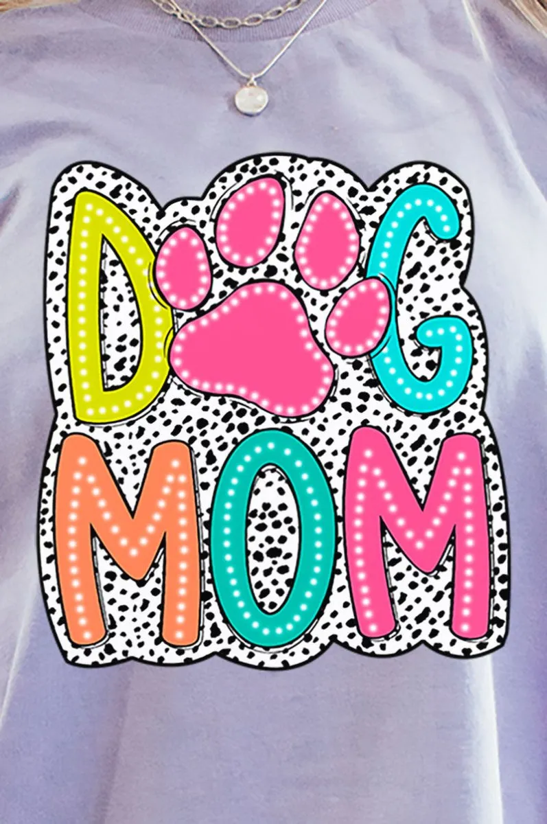 Dalmatian Dots Dog Mom Short Sleeve Relaxed Fit T-Shirt