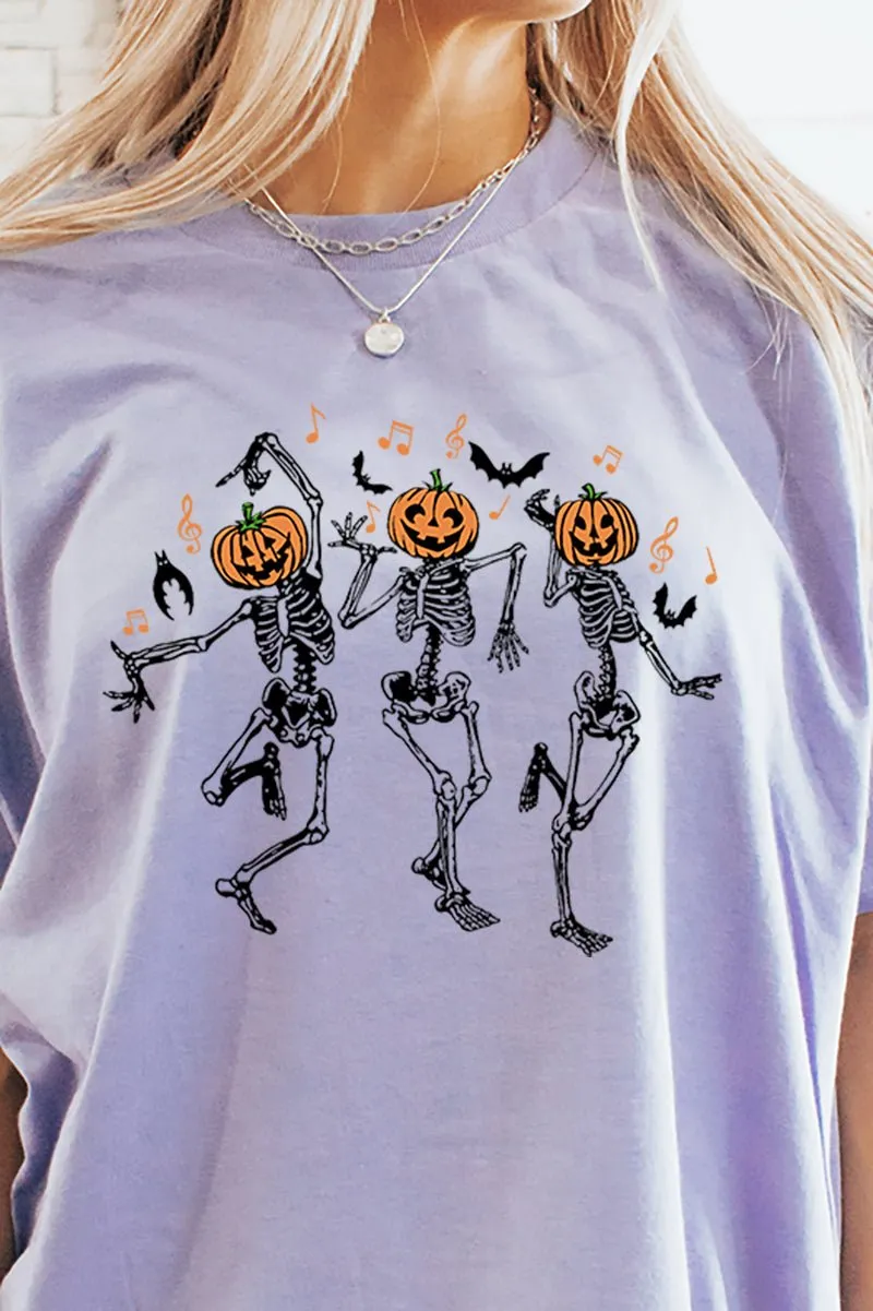 Dancing Pumpkins Short Sleeve Relaxed Fit T-Shirt