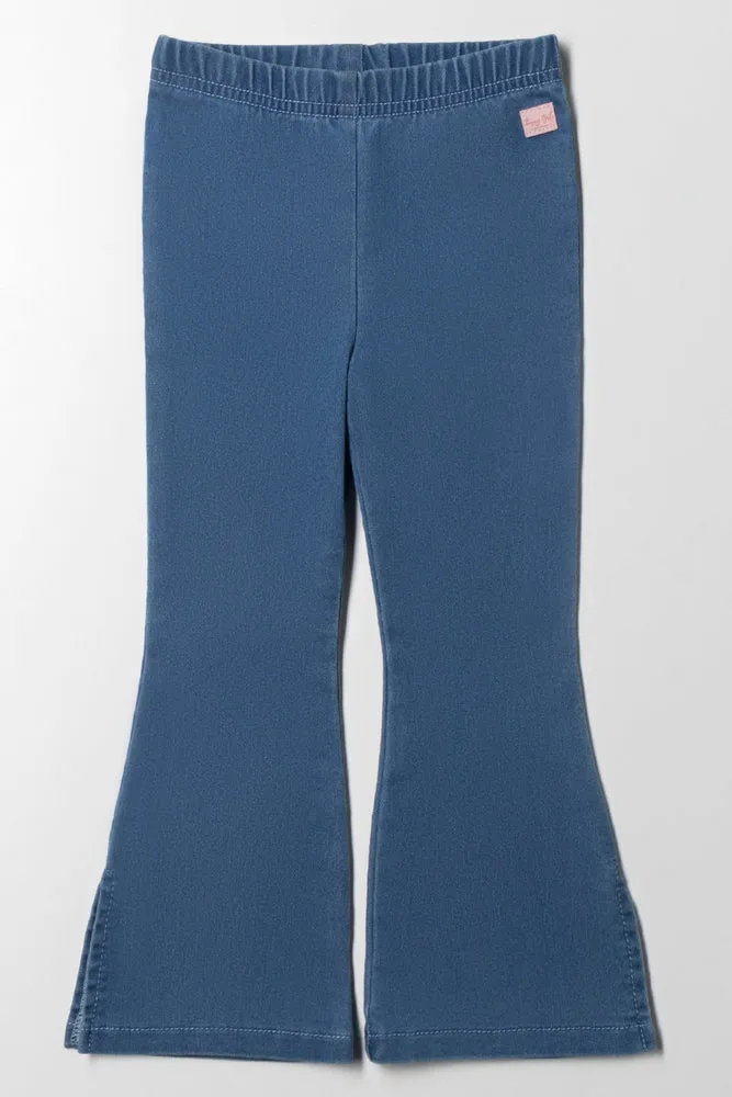 Denim Flare Legging Blue