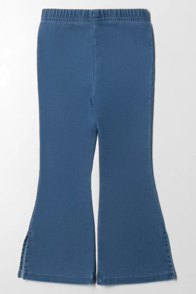 Denim Flare Legging Blue