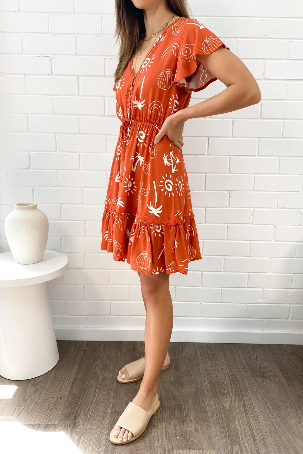 Erin Print Dress