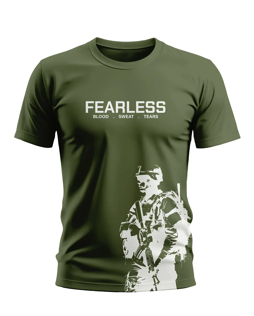 Fearless Soldier Soft Cotton T-shirt