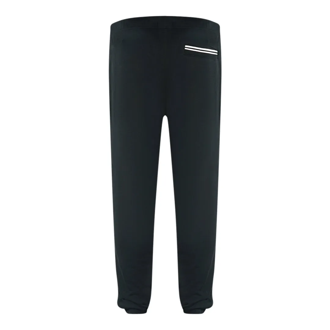 Fred Perry Loop Back Black Sweat Pants