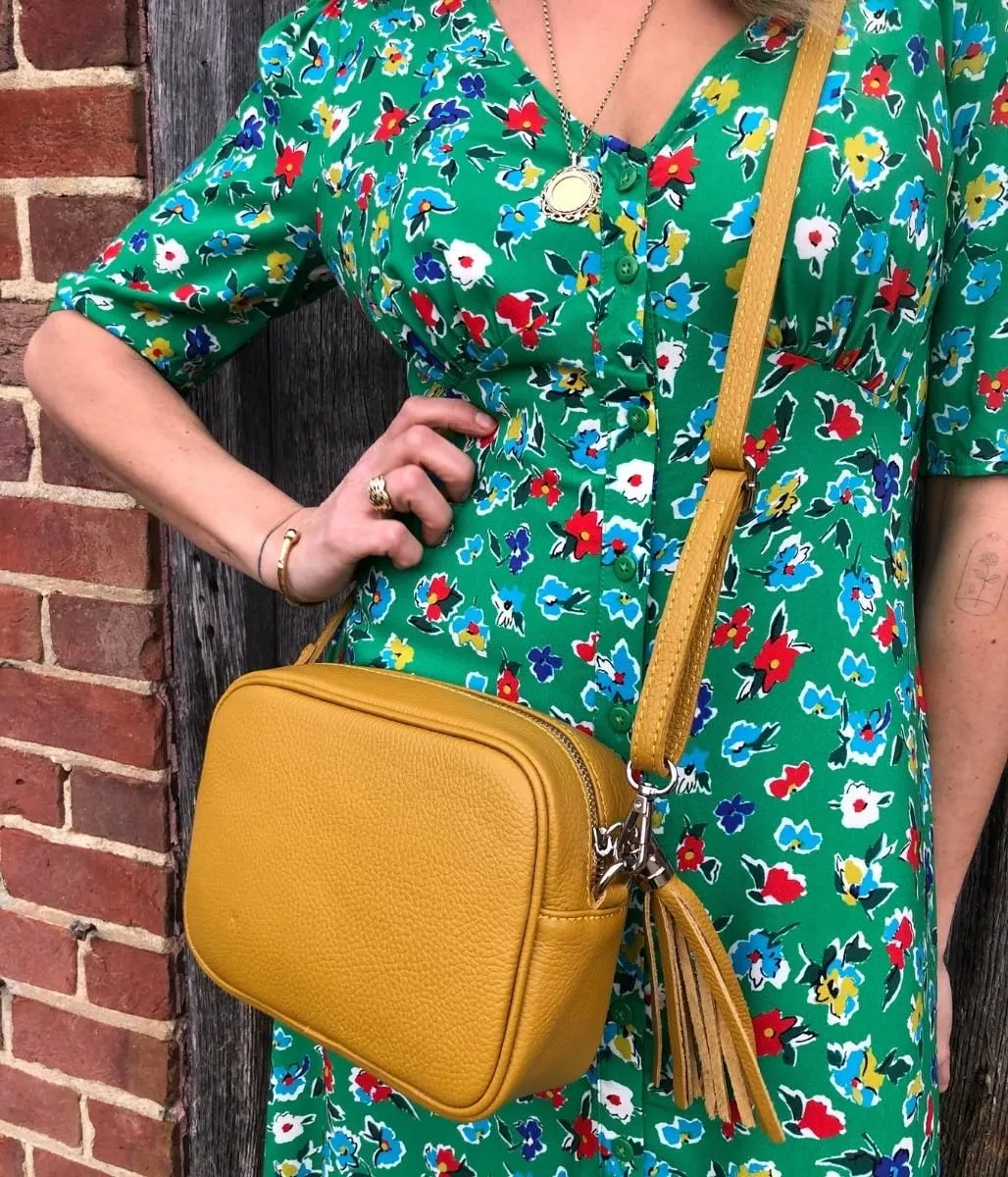 Green Camilla Flower Midi Dress