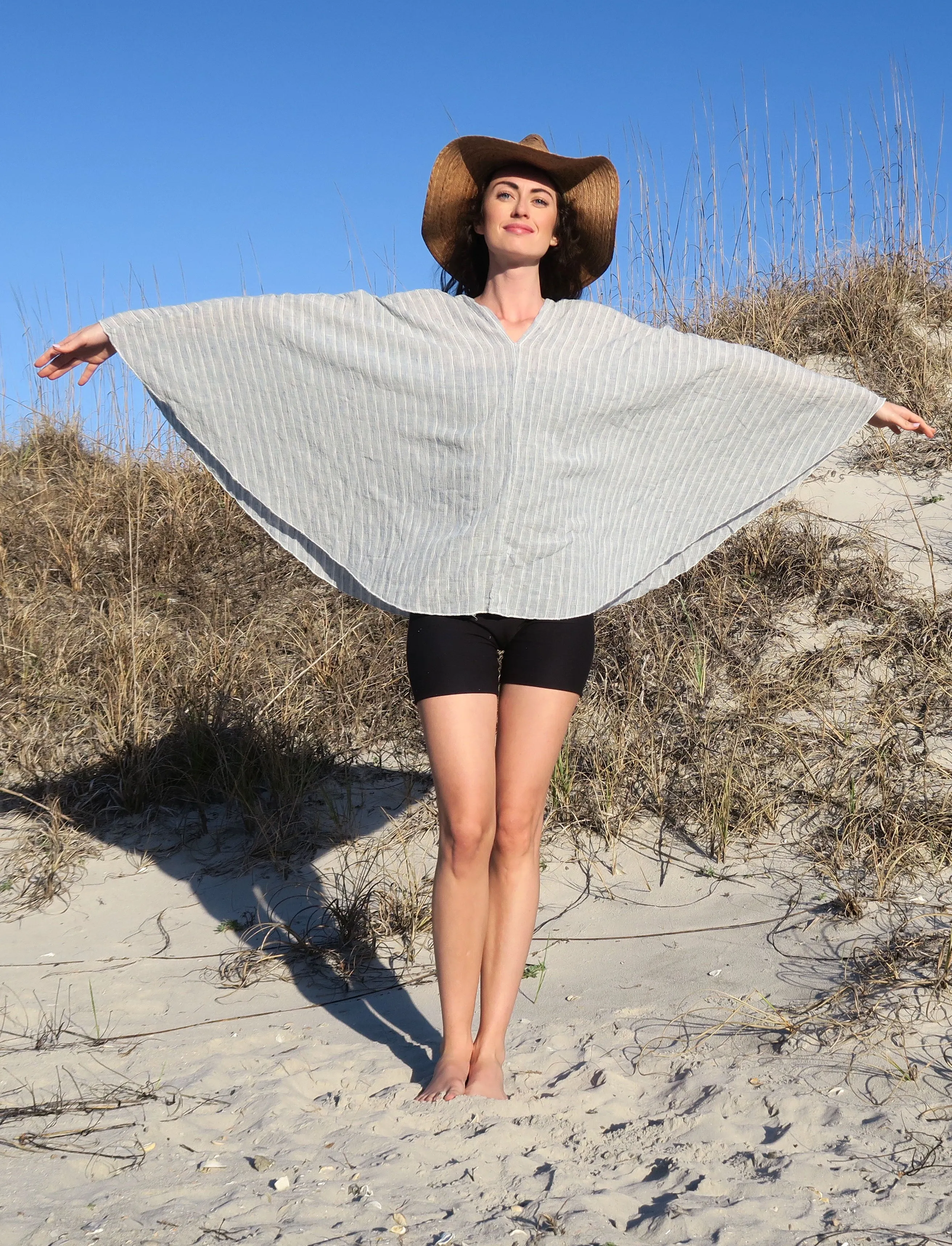 HANDWOVEN - Flip V Aphrodite Shirt Cape