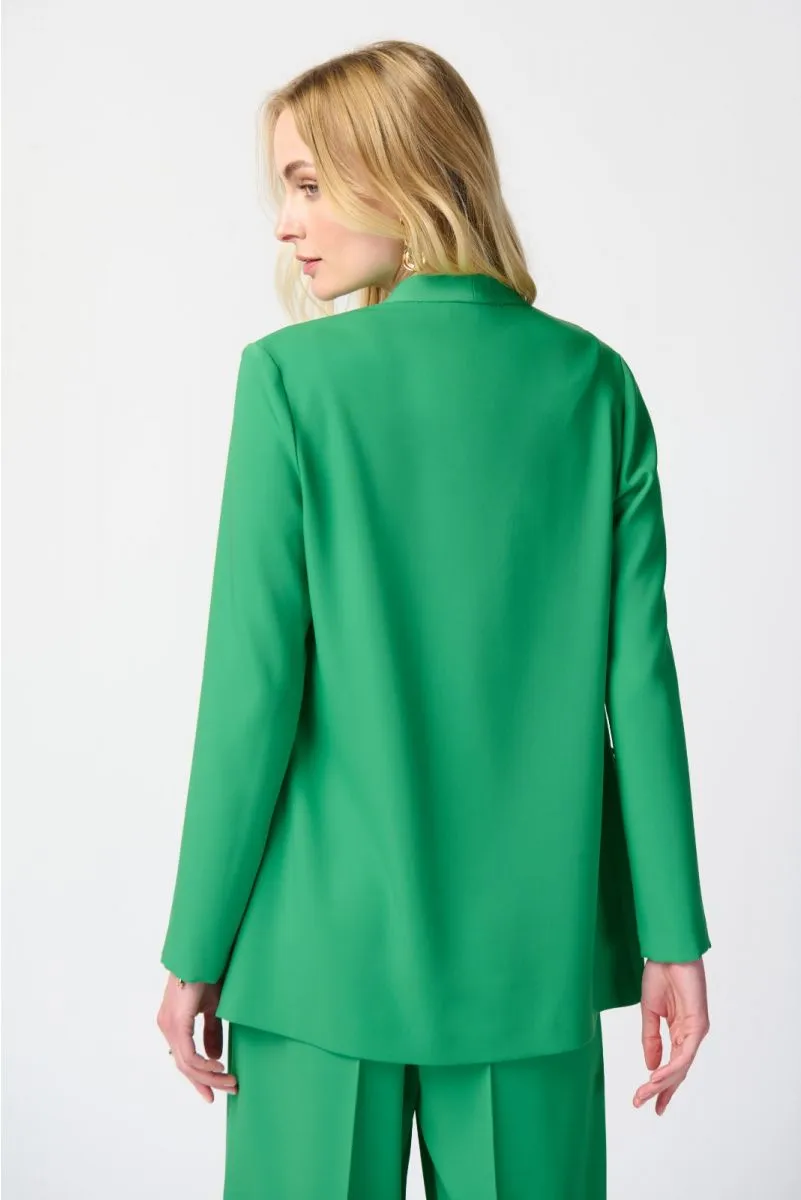 Joseph Ribkoff Island Green Open Front Long Sleeve Blazer Jacket 241148