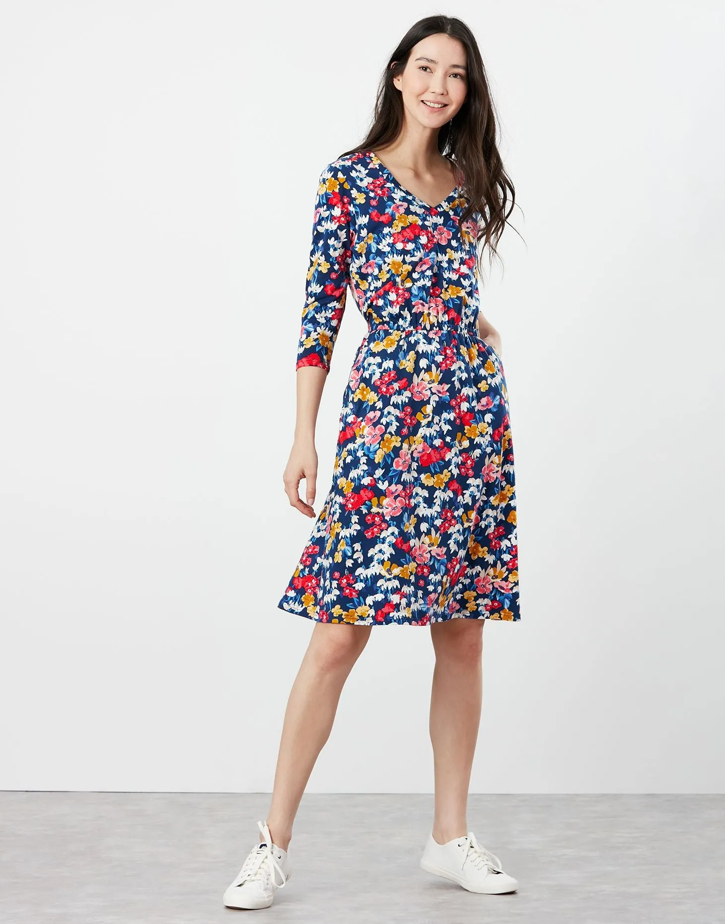 Joules Jade Print Easy Jersey Dress