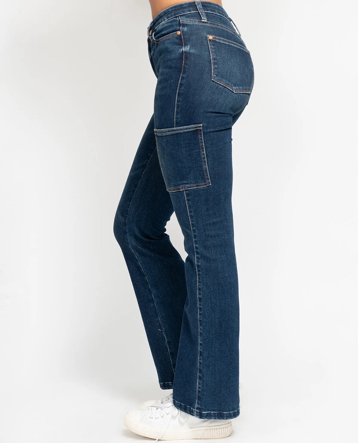 Judy Blue High Waist Cargo Bootcut Jean