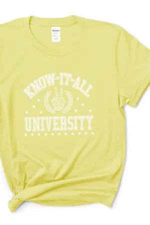 Know It All University Short Sleeve Relaxed Fit T-Shirt