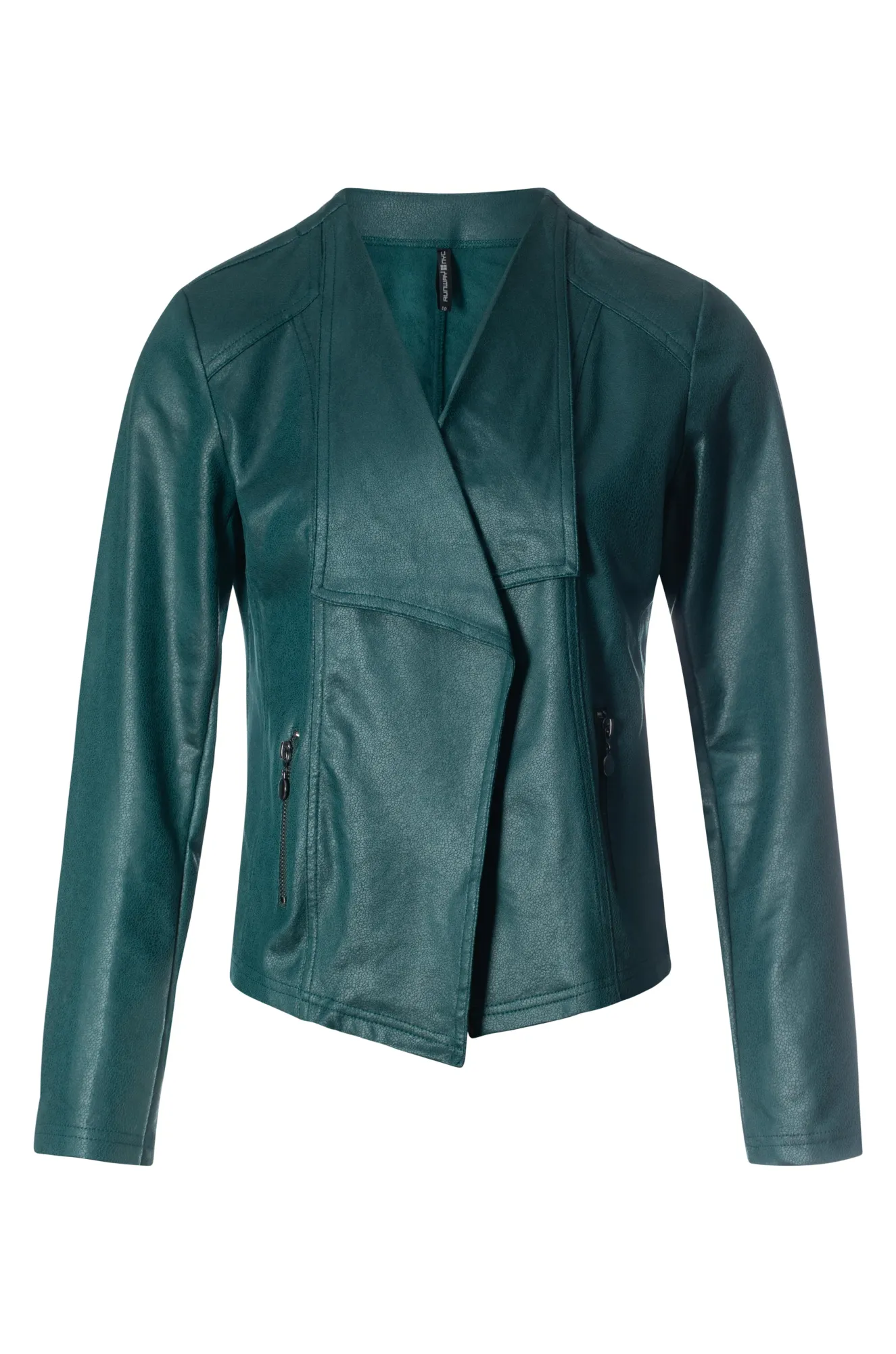 Leather Look Jacket | EMERALD | 4046ZZ