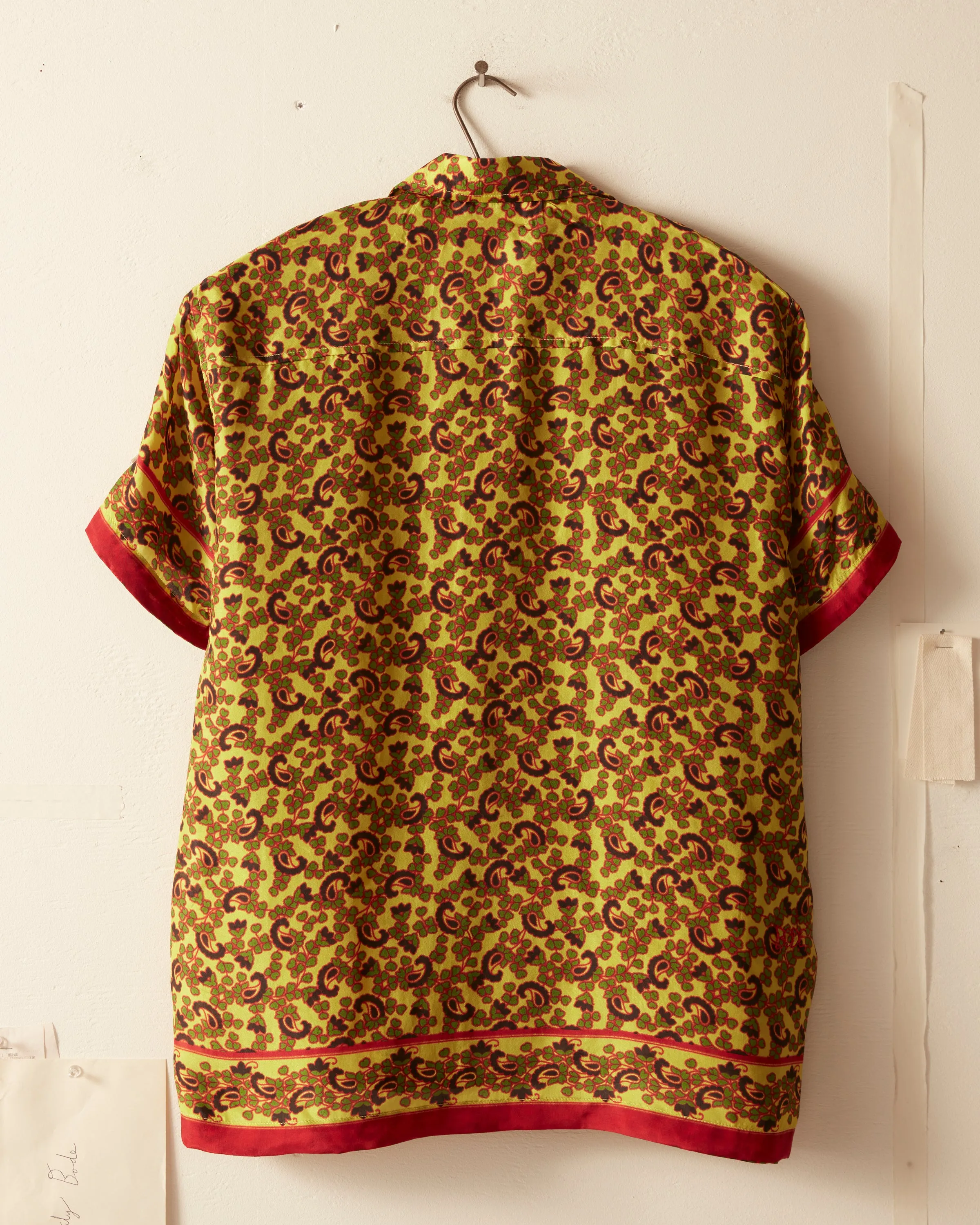 Lemon Paisley Short Sleeve Shirt