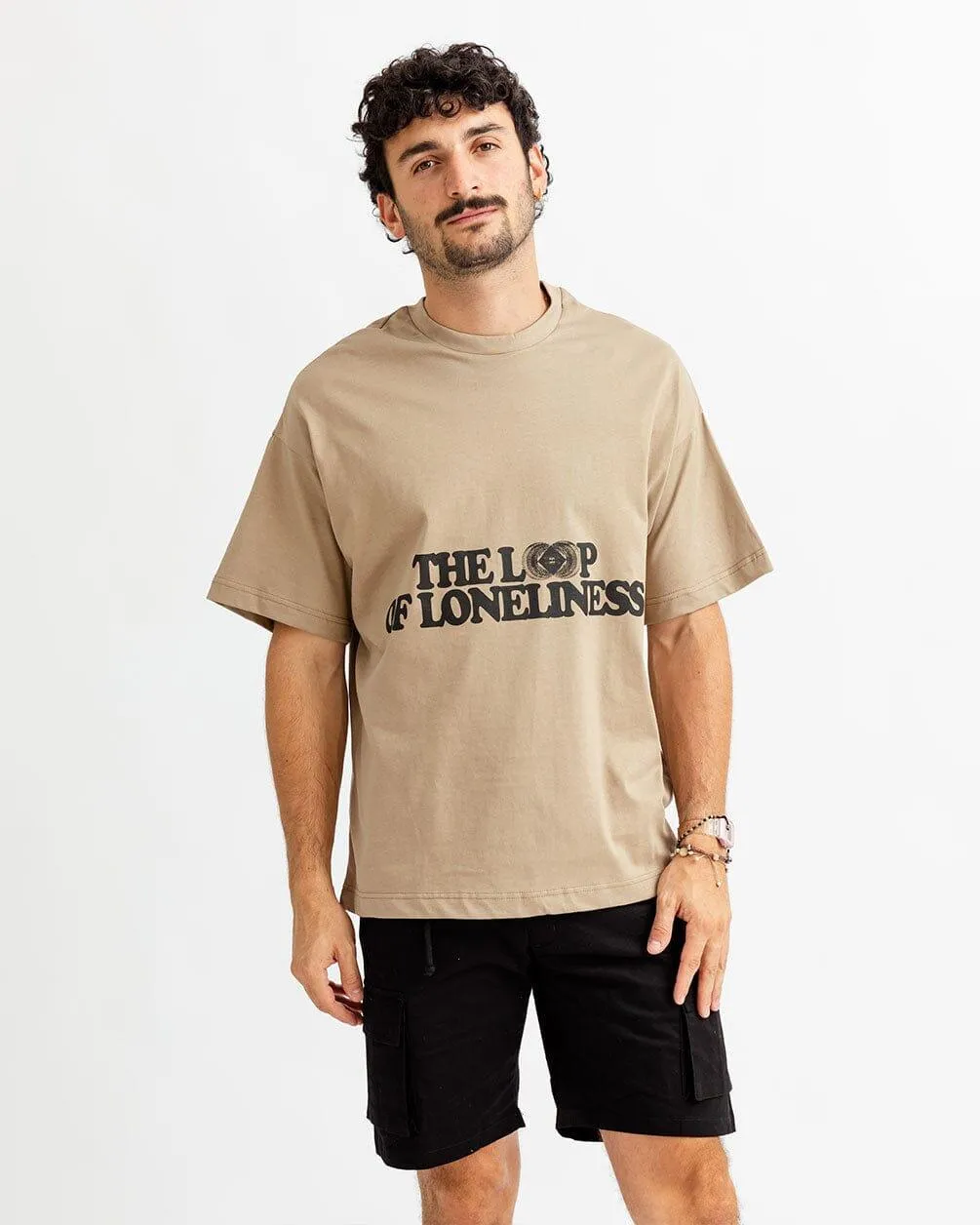 Lost In The Darkness Printed Oversized Tee