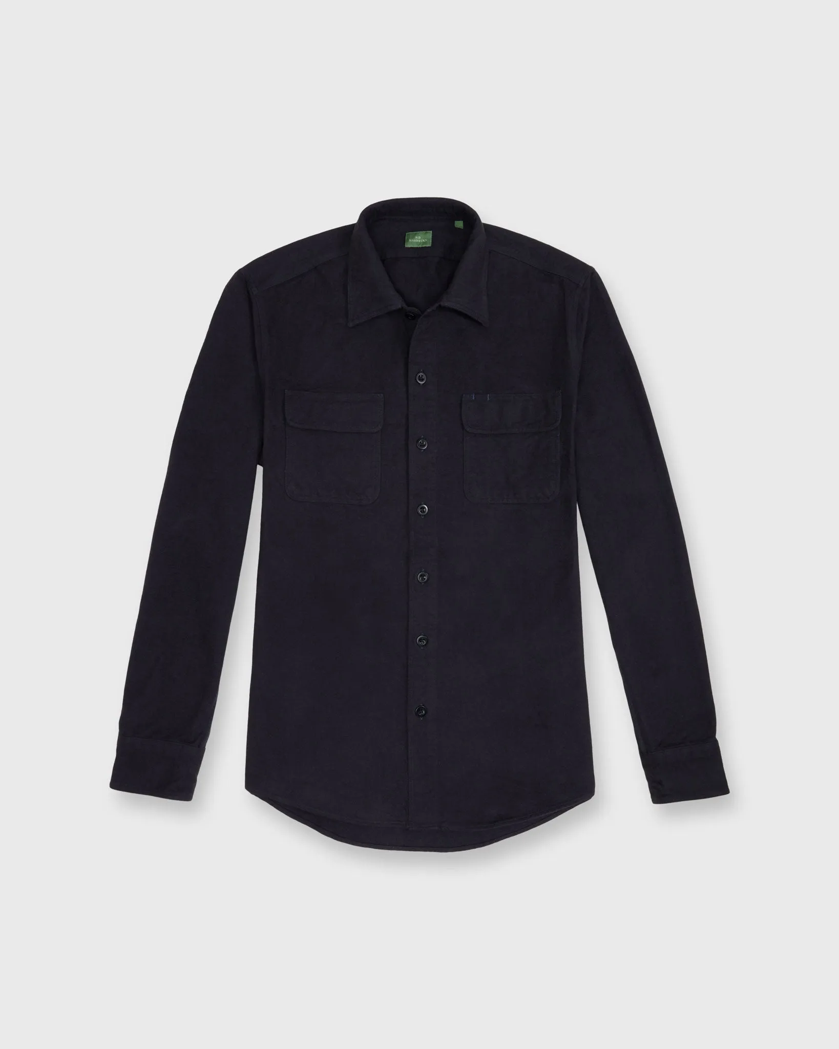 Luke Work Shirt in Navy Chamois