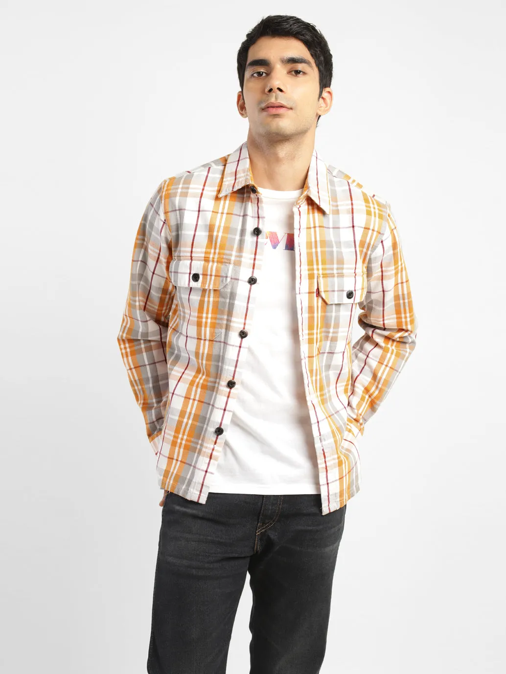 Men's Chekered Relaxed Fit Shirts