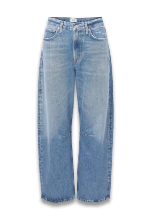 Miro High-rise Barrel-leg Recycled Jeans