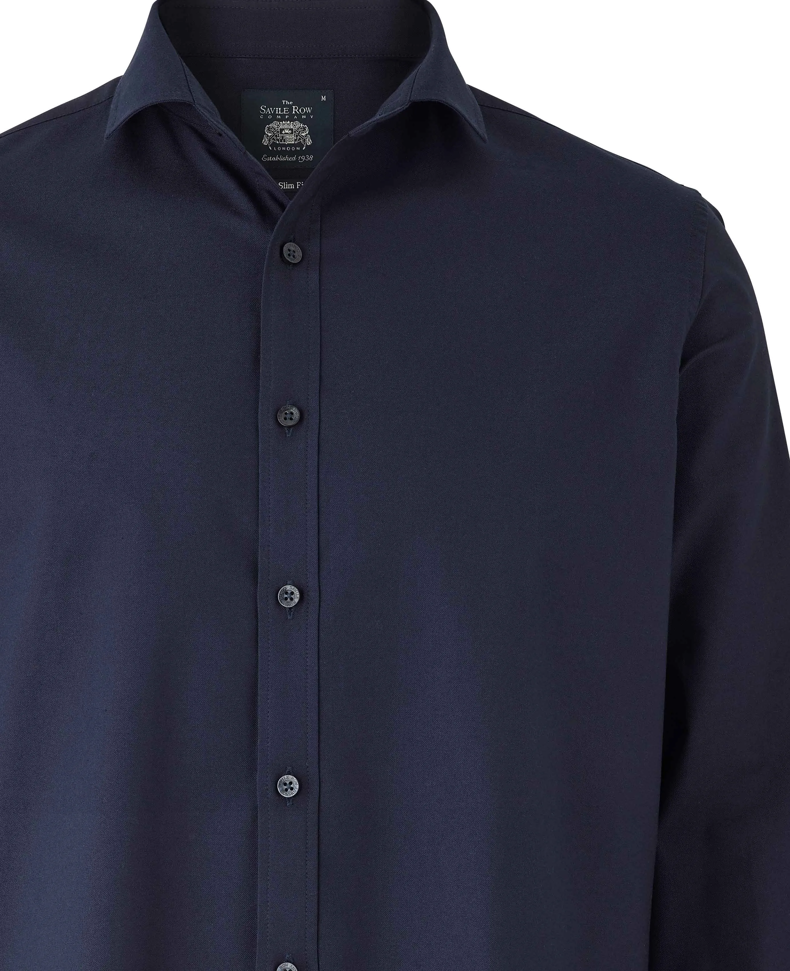 Navy Slim Fit Oxford Shirt