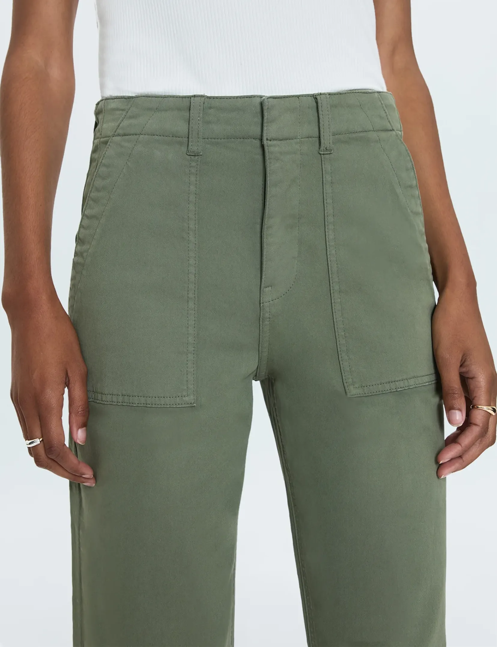 Nicole Wide Leg Pant, Soft Olive