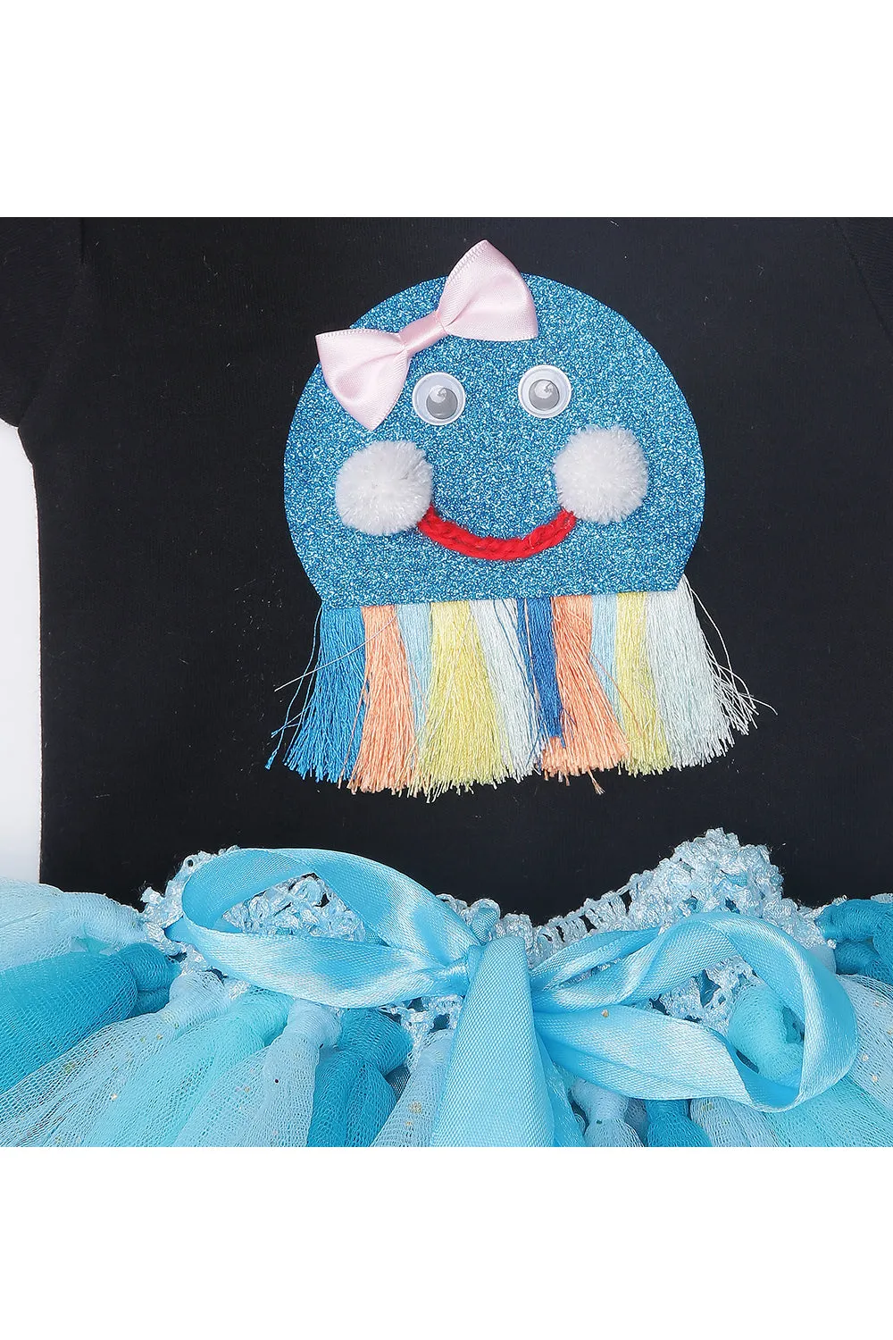 Octi fish bodysuit with tutu skirt and hairband