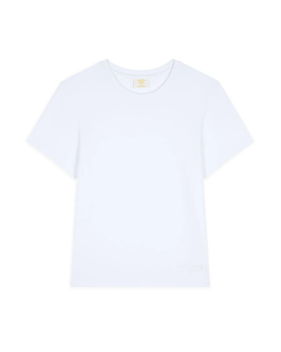 Organic Cotton Embroidered Mini Logo T-Shirt - White