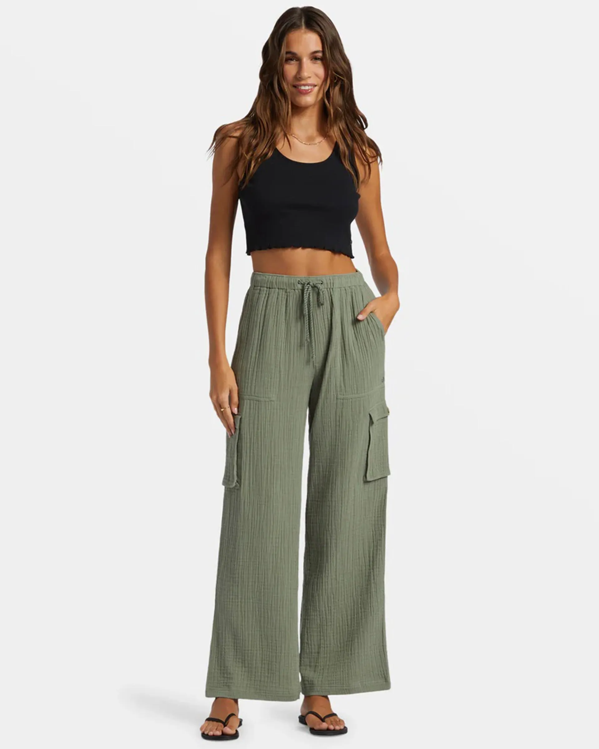 Precious High Waist Cargo Pants