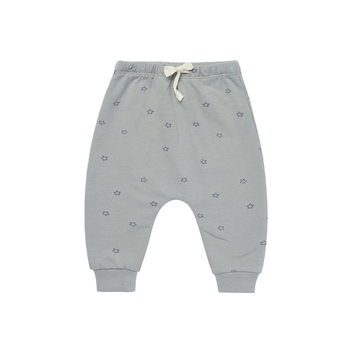 Quincy Mae Sweatpants - Stars - Dusty Blue