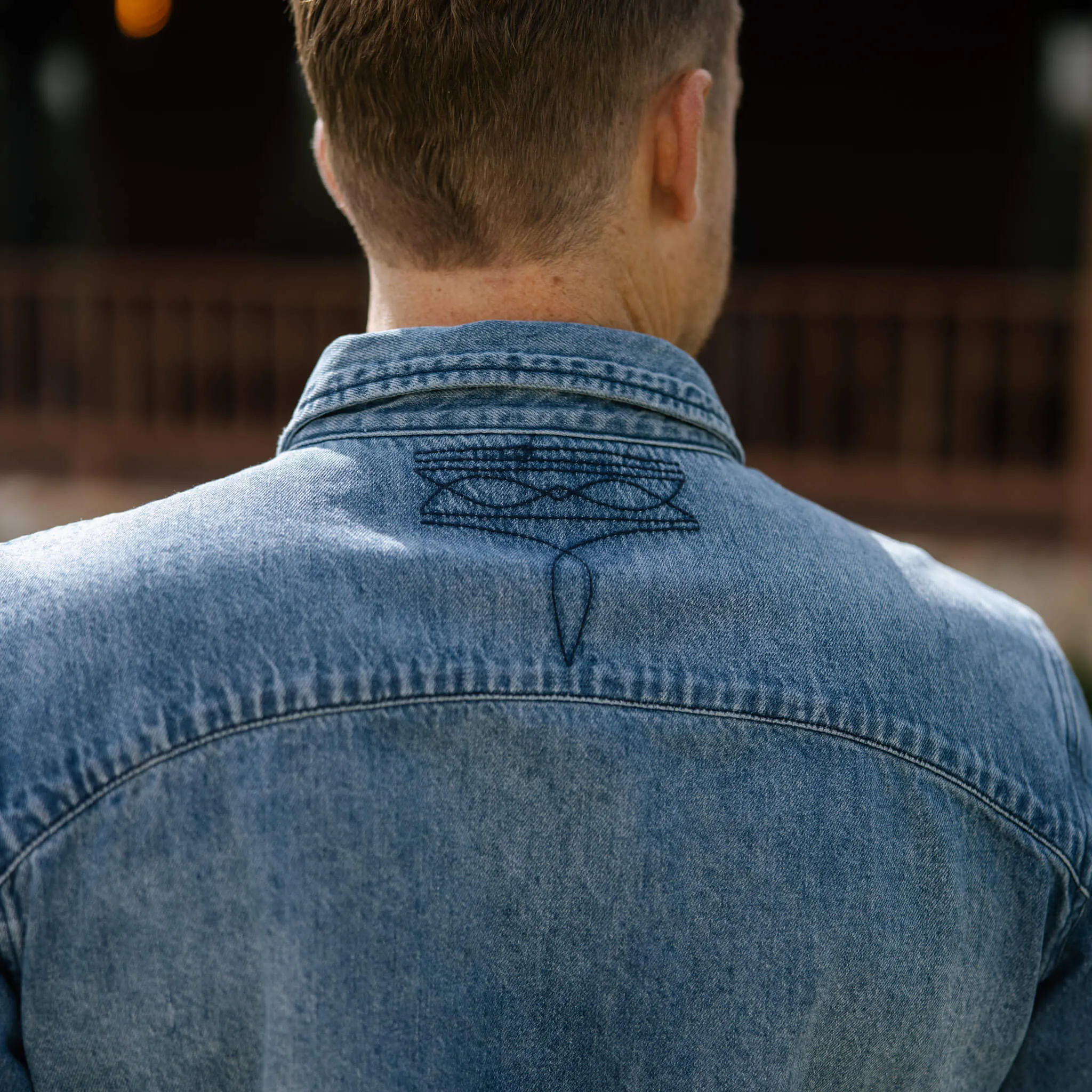 Sendero Provisions The Yoakam Button Up Long Sleeve Denim Shirt