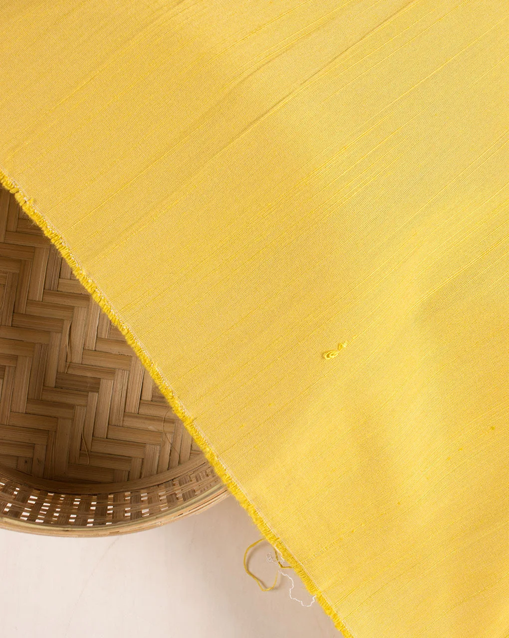 Yellow Woven Poly Viscose Fabric